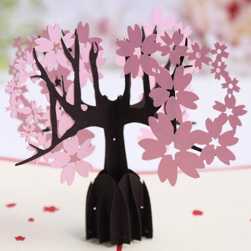 Handcraft Blessing Card 3D Up Romantic Cherry Blossoms Tree Postcards Greeting Card Christmas Gift Creative Gifts
Handcraft Blessing Card 3D Up Romantic Cherry Blossoms Tree Postcards Greeting Card Christmas Gift Creative Gifts