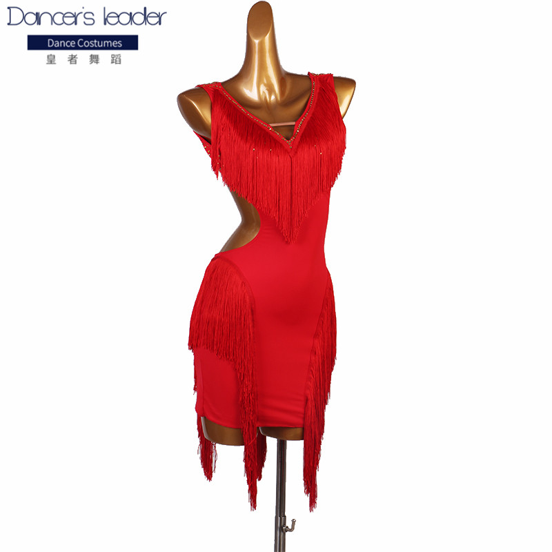 New latin dance dress backless latin dance dress performance competition tassel three-step square skirt, Blue
New latin dance dress backless latin dance dress performance competition tassel three-step square skirt, Blue