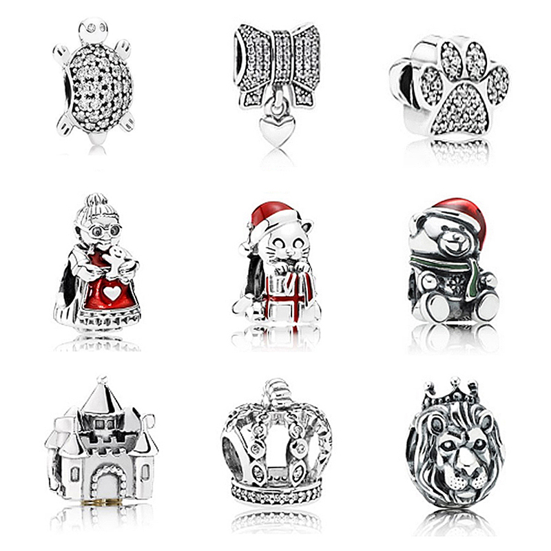 CHAMSS Fashion 100% Real 925 Turtle Bear Lion Castle Shape Beads For Diy Pds Charm Bracelet Authentic Original Valentine's Day
CHAMSS Fashion 100% Real 925 Turtle Bear Lion Castle Shape Beads For Diy Pds Charm Bracelet Authentic Original Valentine's Day