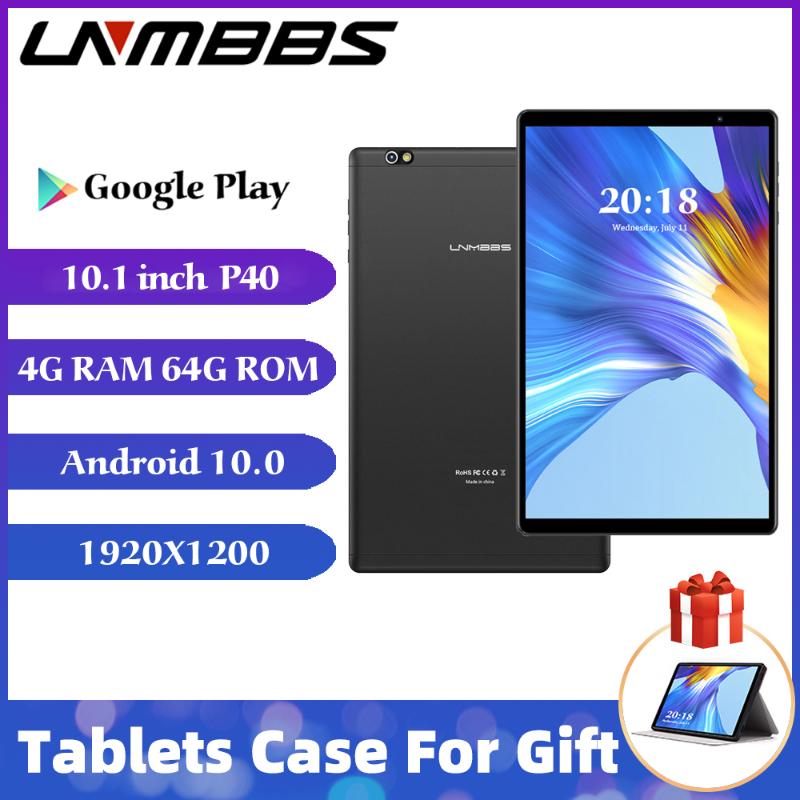 

LNMBBS P40 tablet 10.1 inch android 10.0 tablets RAM 4GB ROM 64GB SC9863A Octa Core 1920*1200 IPS Camera Bluetooth GPS Tablet PC, Black