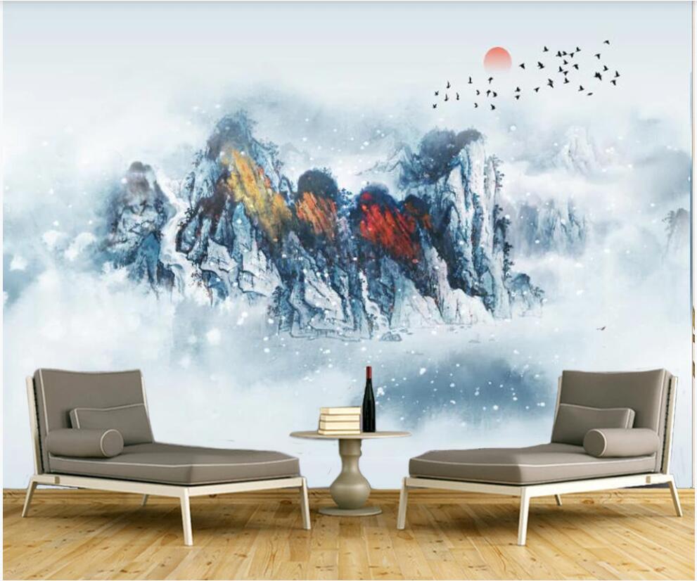 wall paper 3 d custom photo mural on the wall Chinese style artistic conception mountain scenery decor photo wallpaper in the living room, Non woven wallpaper
wall paper 3 d custom photo mural on the wall Chinese style artistic conception mountain scenery decor photo wallpaper in the living room, Non woven wallpaper