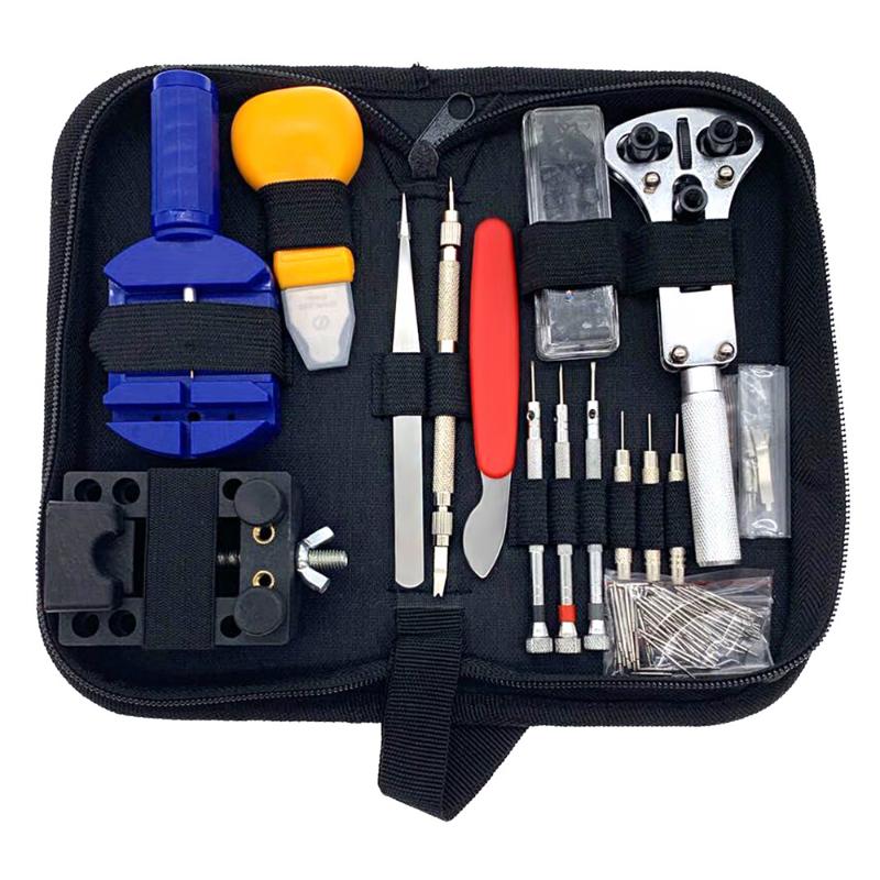 144Pcs/Set Watch Repair Tool Kit With Lifting Platform Pry Case Opener Remover Screwdriver Watchband Wristwatch Repairing Tools
144Pcs/Set Watch Repair Tool Kit With Lifting Platform Pry Case Opener Remover Screwdriver Watchband Wristwatch Repairing Tools