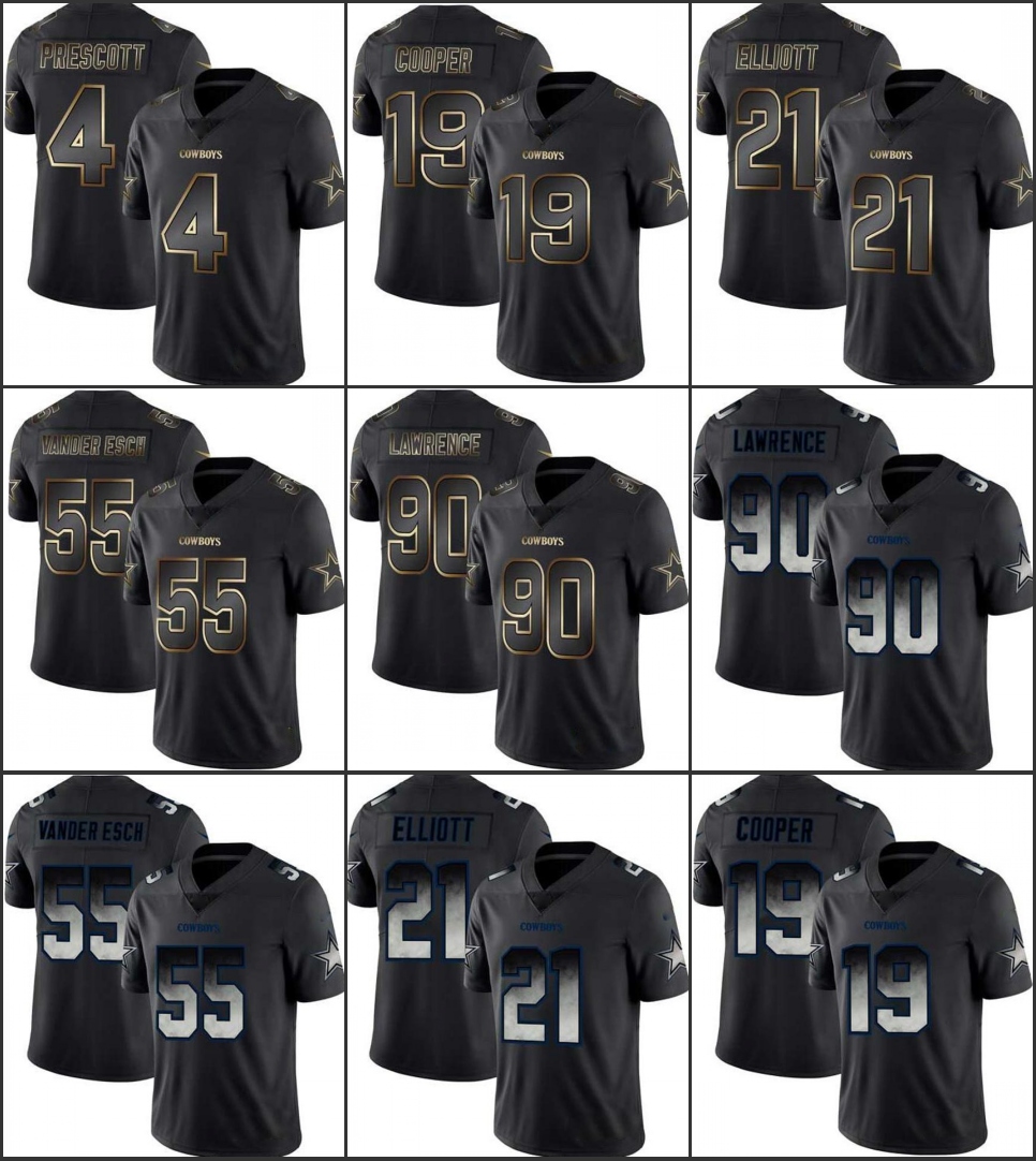 DallasCowboysMen #4 Dak Prescott 21 Elliott 55 Leighton Vander Esch 19 Amari Cooper Smoke Fashion Women Youth Black Golden Jersey
DallasCowboysMen #4 Dak Prescott 21 Elliott 55 Leighton Vander Esch 19 Amari Cooper Smoke Fashion Women Youth Black Golden Jersey