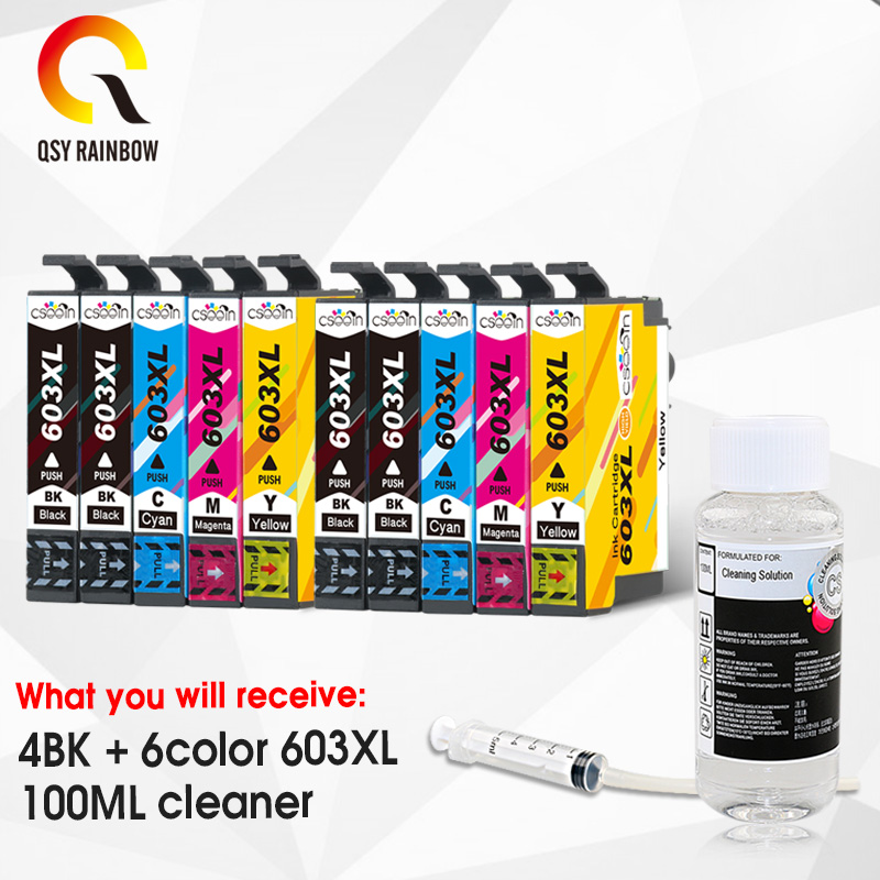 QSYRAINBOW T603XL 603 XL Ink Cartridge for XP-2100 XP-2105 XP-3100 XP-3105 XP-4100 XP-4105 WF-2810 WF-2830 WF-2850
QSYRAINBOW T603XL 603 XL Ink Cartridge for XP-2100 XP-2105 XP-3100 XP-3105 XP-4100 XP-4105 WF-2810 WF-2830 WF-2850
