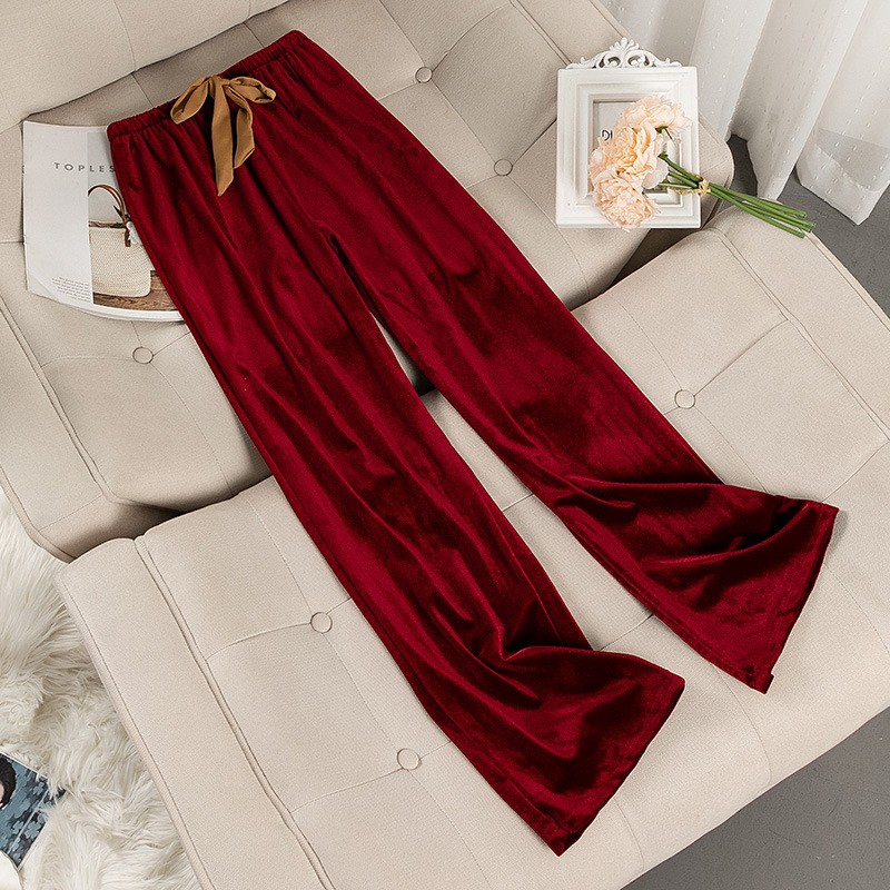 Casual Large Size Velvet Home Pants Velour Pajamas Women Pants Spring&Autumn Winter Loose Solid Color Home Clothing Bottoms, Coffee pants a
Casual Large Size Velvet Home Pants Velour Pajamas Women Pants Spring&Autumn Winter Loose Solid Color Home Clothing Bottoms, Coffee pants a