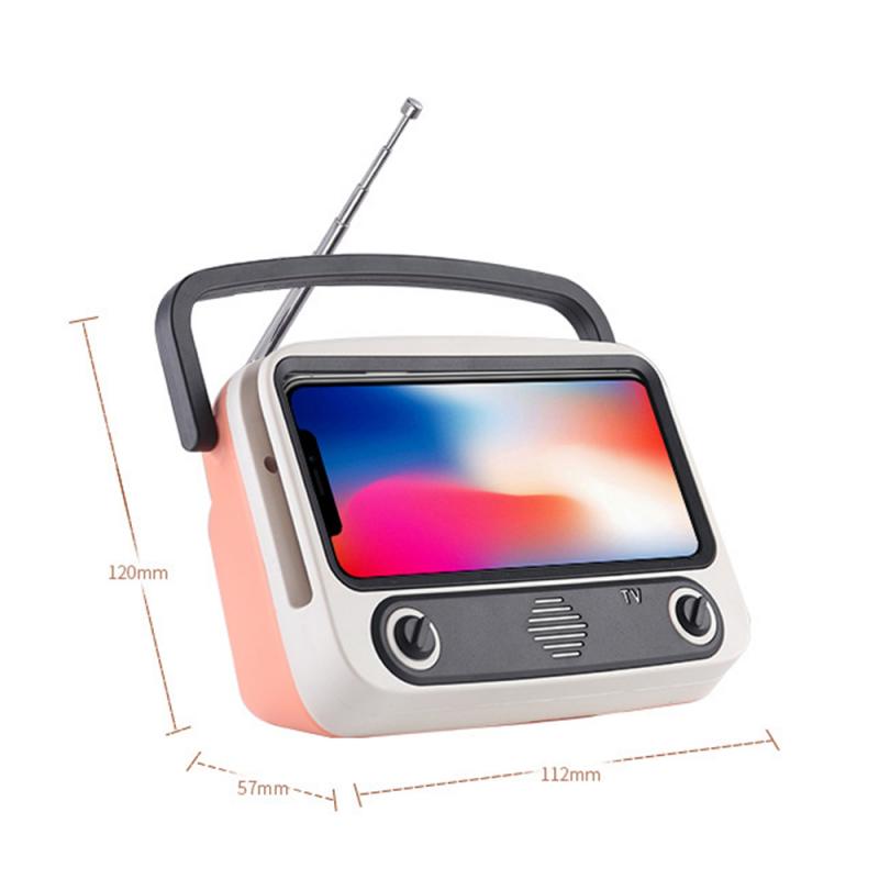 Portable Retro Cute TV Radio Design Bluetooth Speaker Phone Holder With Handle Mounts NEW
Portable Retro Cute TV Radio Design Bluetooth Speaker Phone Holder With Handle Mounts NEW