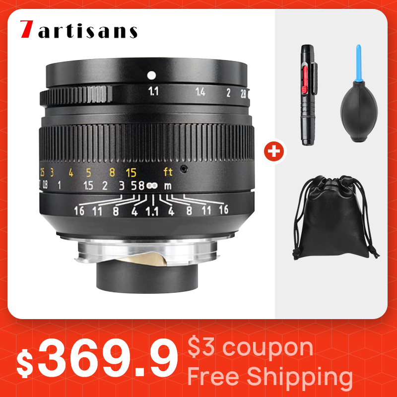 

Lentes 7 Artisans 50mm F1.1 large Aperture Paraxial M-mount Lens for Leica m Cameras M-m M240 M3 M5 M6 M7 M8 M9 M9p M10