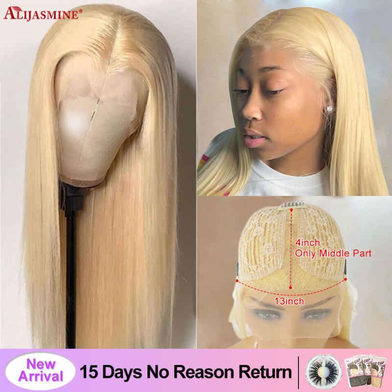 Transparent Lace Wig Brazilian Blonde Colored Straight Lace Front Human Hair Wigs Remy #613 Blonde Frontal Wigs For Black Women, As pic
Transparent Lace Wig Brazilian Blonde Colored Straight Lace Front Human Hair Wigs Remy #613 Blonde Frontal Wigs For Black Women, As pic