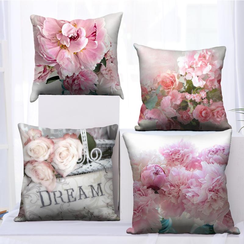 Fuwatacchi Pink Cushion Covers Red Flower Pillow Cases Cotton for Bedroom Sofa and Chair Decorative Pillow Covers 45*45, Tprfpc002558
Fuwatacchi Pink Cushion Covers Red Flower Pillow Cases Cotton for Bedroom Sofa and Chair Decorative Pillow Covers 45*45, Tprfpc002558