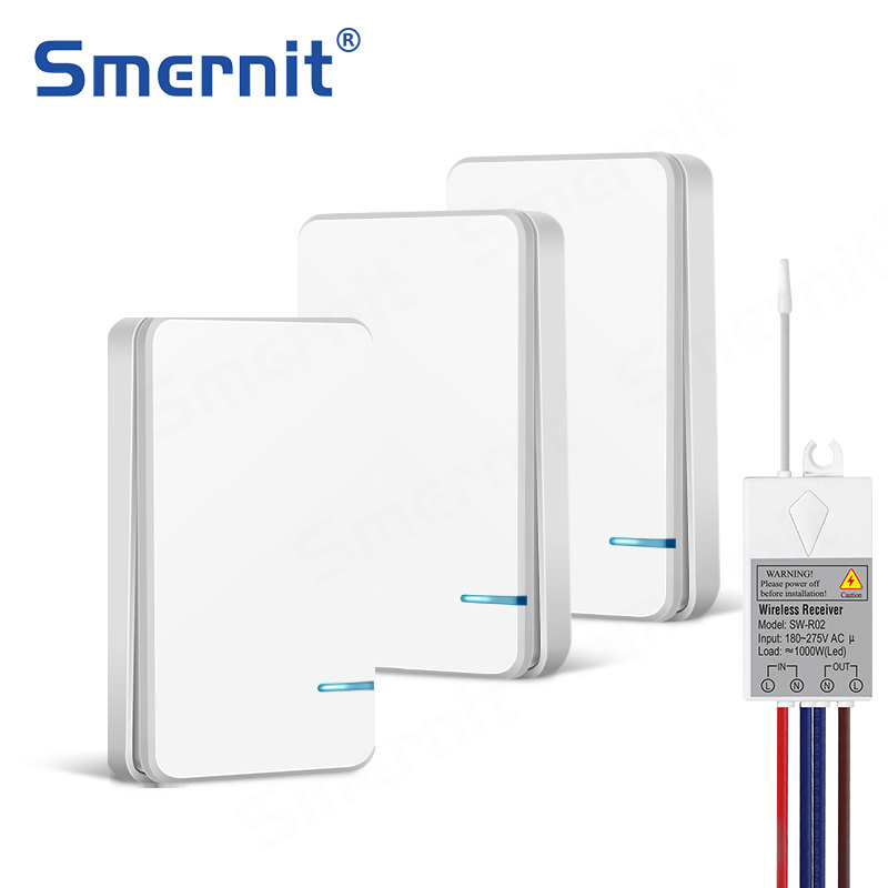 Remote Wireless Switch Waterproof RF Remote Control Light Switches No Wiring Needed Wall Push Button Lamps Fans ON/OFF Switch
Remote Wireless Switch Waterproof RF Remote Control Light Switches No Wiring Needed Wall Push Button Lamps Fans ON/OFF Switch
