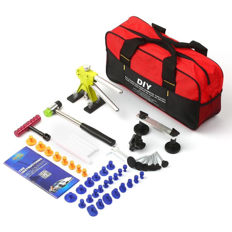 Paintless Dent Puller with Mallet T Bar Bridge Puller and 41pcs Glue Tabs Glue Sticks Bag for Hail Dent Removal Auto Body Repair
Paintless Dent Puller with Mallet T Bar Bridge Puller and 41pcs Glue Tabs Glue Sticks Bag for Hail Dent Removal Auto Body Repair