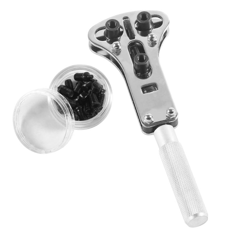 Repair Tools & Kits 18 Pins Replaceabl Parts With Steel Watch Back Case Opener Adjustable Screw Remover Waterproof Wrench Tool Sets
Repair Tools & Kits 18 Pins Replaceabl Parts With Steel Watch Back Case Opener Adjustable Screw Remover Waterproof Wrench Tool Sets