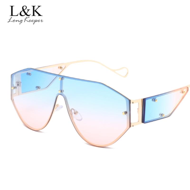 2020 Oversized Rimless Sunglasses Women Men Brand Designer Flat Top Big Sun Glasses Female Punk One Lens Eyewear UV400 Gafas
2020 Oversized Rimless Sunglasses Women Men Brand Designer Flat Top Big Sun Glasses Female Punk One Lens Eyewear UV400 Gafas