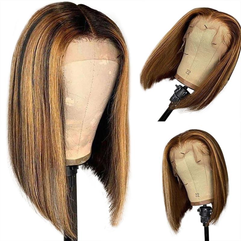 #4/27 Bob Wigs Straight Highlight Lace Front Human Hair Wigs for Women Colored Human Hair Bob Lace Front Wig, As pic
#4/27 Bob Wigs Straight Highlight Lace Front Human Hair Wigs for Women Colored Human Hair Bob Lace Front Wig, As pic