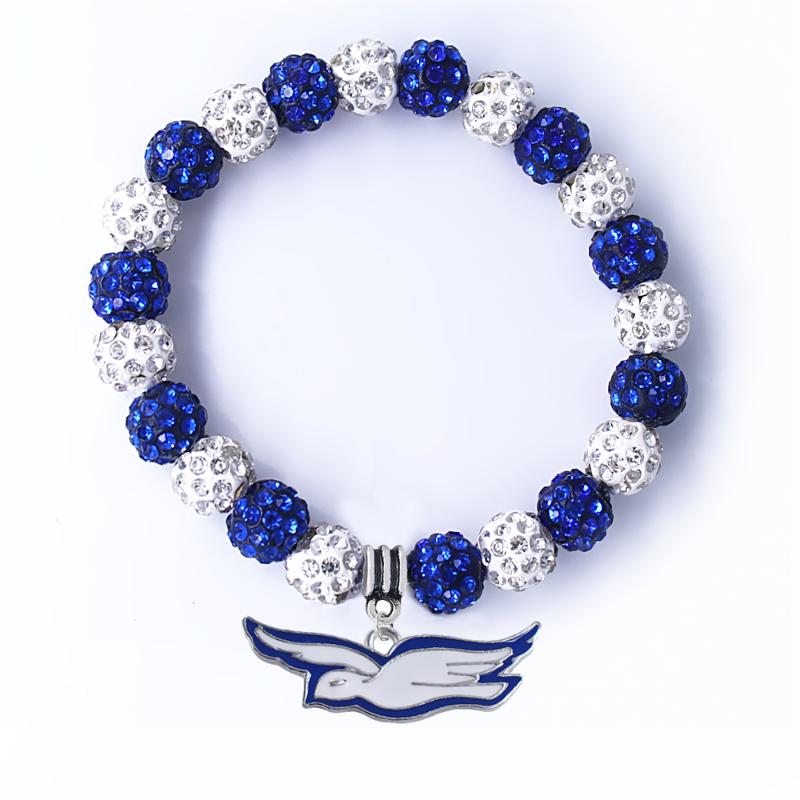 Charm Bracelets Exquisite Greek Letter Society Sorority ZETA PHI BETA Dove Pendant Shambhala Beads Bracelet Customizable
Charm Bracelets Exquisite Greek Letter Society Sorority ZETA PHI BETA Dove Pendant Shambhala Beads Bracelet Customizable