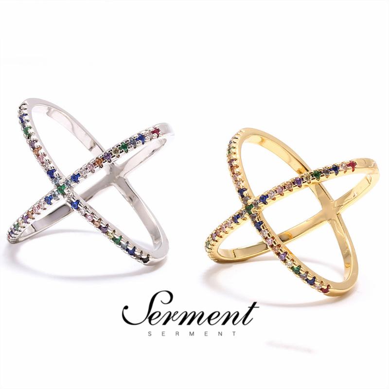 SERMENT Newest Design X shape Cross Ring Female Fashion Jewelry Rings Trendy Luxury Gilded Wedding Rings Ladies Accessories
SERMENT Newest Design X shape Cross Ring Female Fashion Jewelry Rings Trendy Luxury Gilded Wedding Rings Ladies Accessories