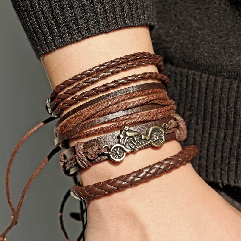 Vienkim Vintage Boho Brown Adjustable Multilayer Leather Bracelet Set For Women Male Charm Ethnic Bracelets Bangle Arm Jewelry
Vienkim Vintage Boho Brown Adjustable Multilayer Leather Bracelet Set For Women Male Charm Ethnic Bracelets Bangle Arm Jewelry