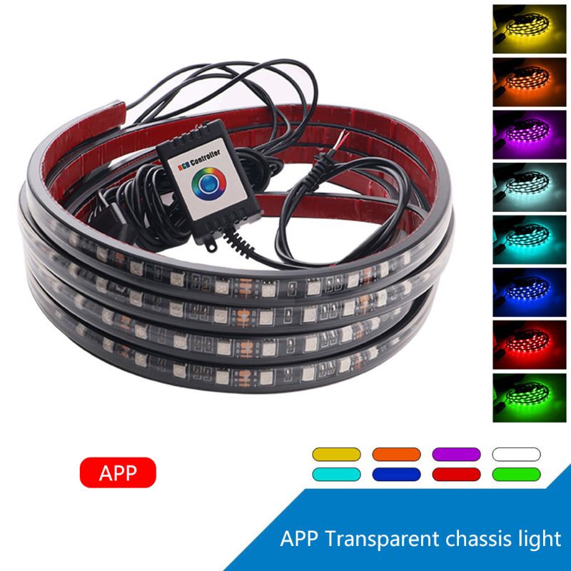 4Pcs Car Underglow Flexible Strip LED APP Control RGB Decorative Atmosphere Lamp Underglow Underbody Neon Light
4Pcs Car Underglow Flexible Strip LED APP Control RGB Decorative Atmosphere Lamp Underglow Underbody Neon Light