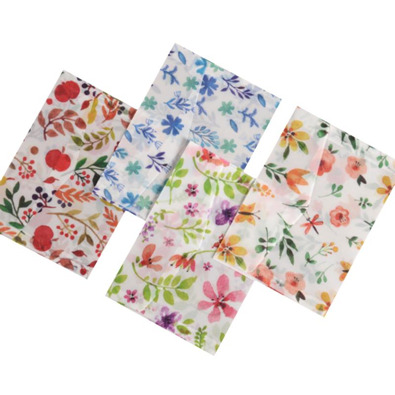 

15packs/lot Colorful Flower Translucent Envelope Special Sulfuric Acid Paper Printing Envelope 4 Mixed 12.5*17.5cm Party Gift