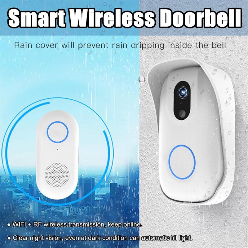 Smart Video Doorbell Door Camera Intercom Wireless WIFI Door Bell Visual Anti-theft Alarm Home Security Monitor Night
Smart Video Doorbell Door Camera Intercom Wireless WIFI Door Bell Visual Anti-theft Alarm Home Security Monitor Night