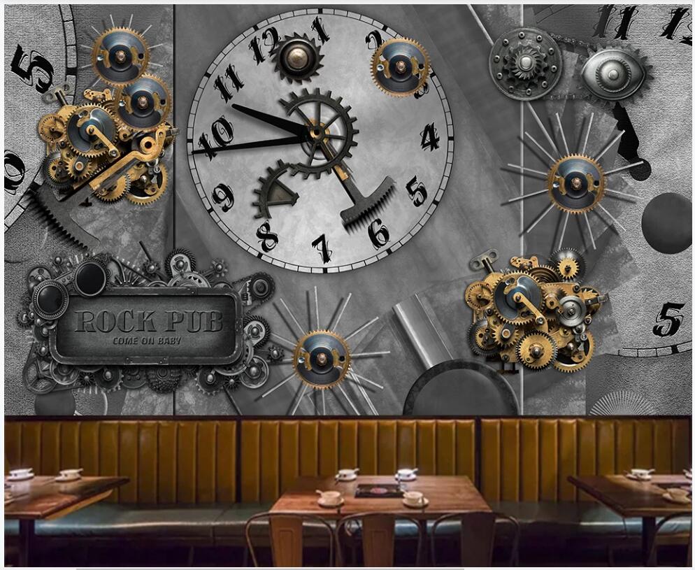 3d photo wallpaper custom mural Retro industrial heavy metal wind gear clock punk bar home decor photo wallpaper in the living room, Non-woven wallpaper
3d photo wallpaper custom mural Retro industrial heavy metal wind gear clock punk bar home decor photo wallpaper in the living room, Non-woven wallpaper