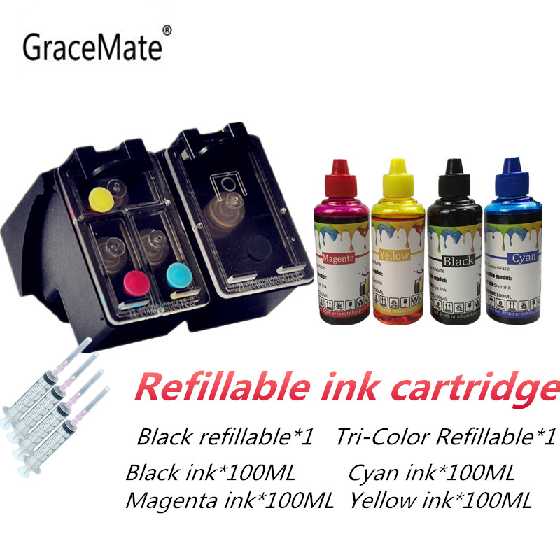 400ML Refill Ink and 350 351 Refillable Ink Cartridge Kit, Compatible for Deskjet D4260 4260 D4360 C4200
400ML Refill Ink and 350 351 Refillable Ink Cartridge Kit, Compatible for Deskjet D4260 4260 D4360 C4200