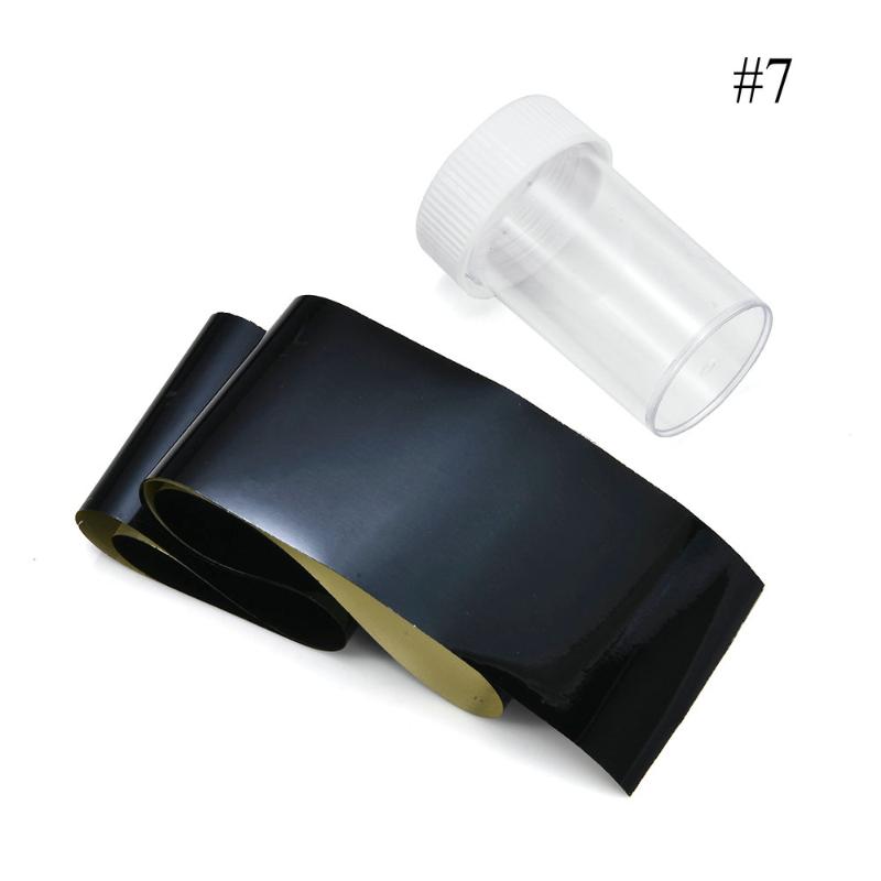 Rose Gold Laser Violet Nail Foil Silver Holographic Manicure Art Transfer Stickers Decal DIY Personality Sticker Decoration1