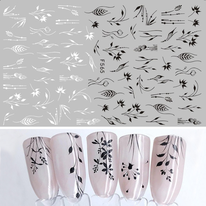 HNUIX 1pc Black Mandala Flower Nail Stickers Tropical Leaf Nail Art 3D Sticker Butterfly Rose Adhesive Stickers, F570
HNUIX 1pc Black Mandala Flower Nail Stickers Tropical Leaf Nail Art 3D Sticker Butterfly Rose Adhesive Stickers, F570