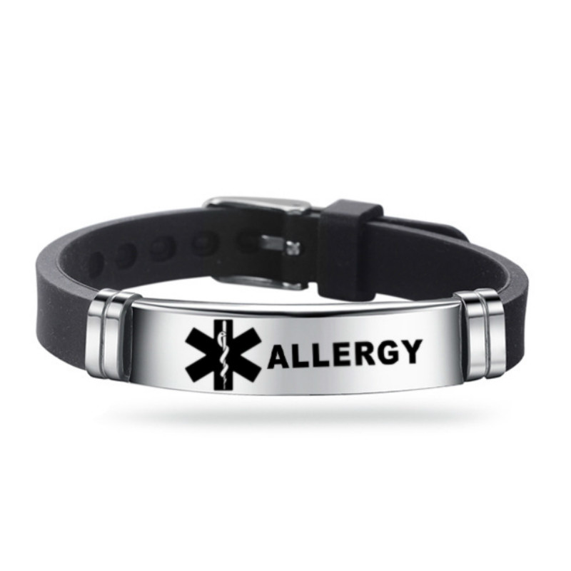 Metal Bracelets Life Star Silicone Wristband Men's Unisex Classic Simple High-quality Diabetes Warning Bracelet Gifts
Metal Bracelets Life Star Silicone Wristband Men's Unisex Classic Simple High-quality Diabetes Warning Bracelet Gifts