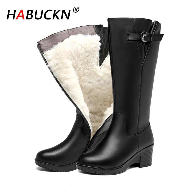 HABUCKN 2020 Female boots genuine leather cowhide women wool boots big size high tube Women Riding shoes, Wool half cowhide
HABUCKN 2020 Female boots genuine leather cowhide women wool boots big size high tube Women Riding shoes, Wool half cowhide
