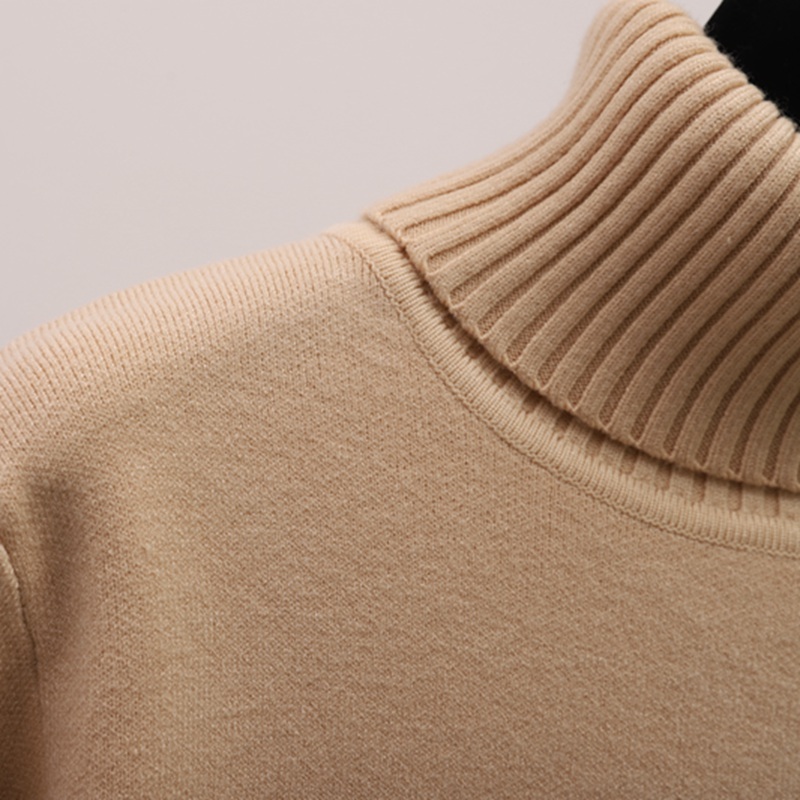 GIGOGOU Basic Women Pullover and Sweaters Autumn Winter Thick Warm Jumper Top Turtleneck Knitted Sweater Pull Femme Hiver
