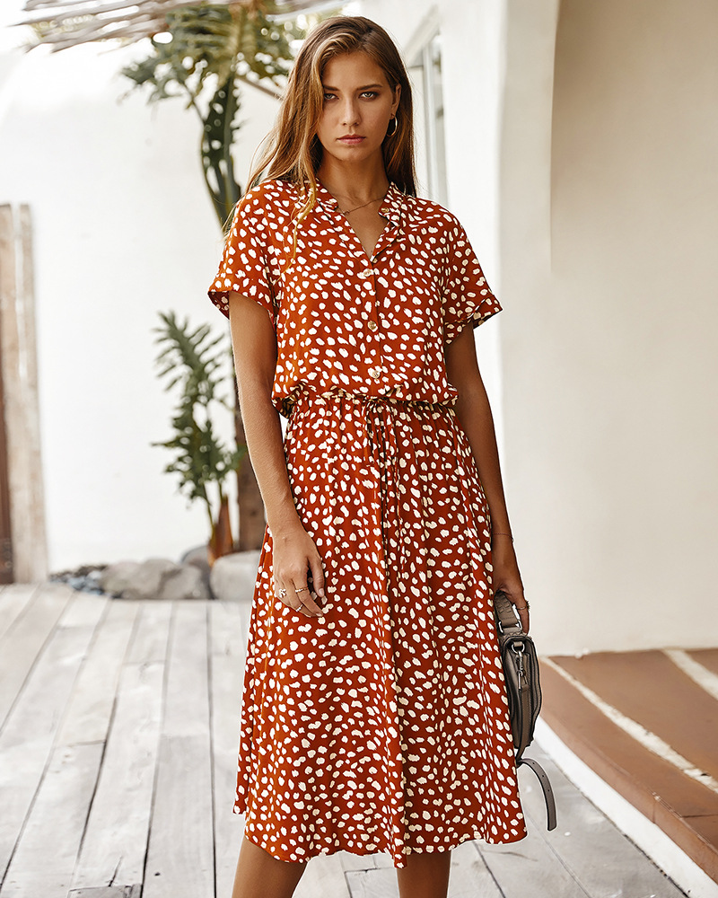 Fashion design Amazon dress women' skirt 2020 summer polka dot short sleeve shirt collar -XL 2006, White
Fashion design Amazon dress women' skirt 2020 summer polka dot short sleeve shirt collar -XL 2006, White