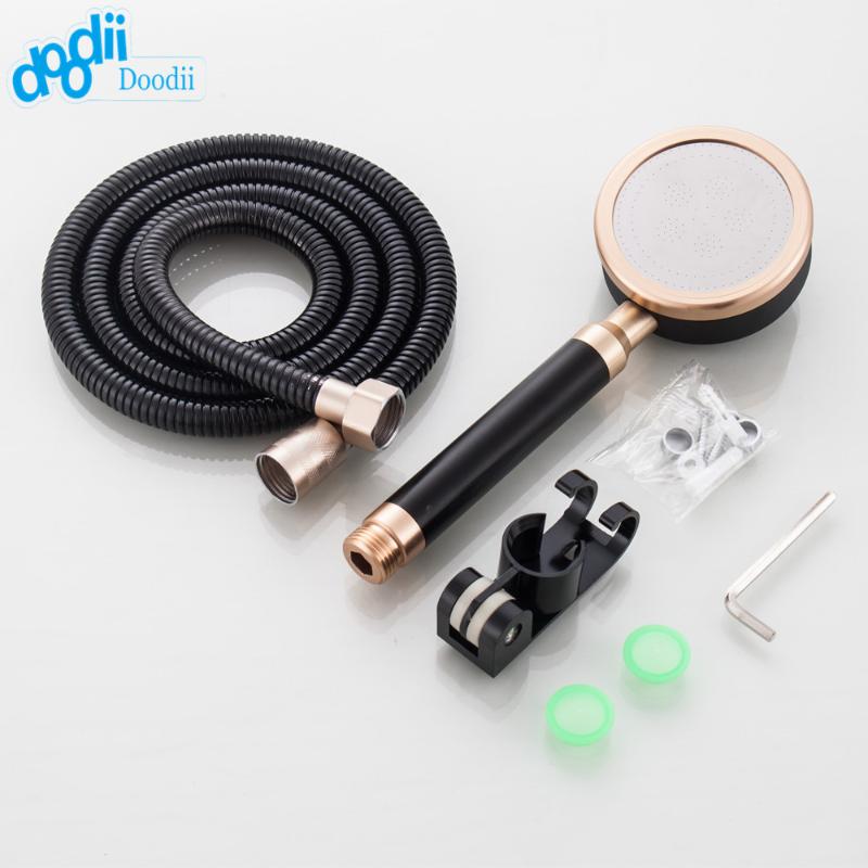 DOODII Shower Head Set Water Saving Space Aluminum With Black Shower 1.5m StainlessSteel Hose Space Aluminum Showerholder
DOODII Shower Head Set Water Saving Space Aluminum With Black Shower 1.5m StainlessSteel Hose Space Aluminum Showerholder