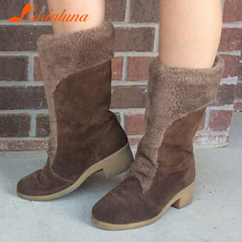 Karin 2020 New Design Big Size 43 Thick Heels Mid Calf Boots Woman Shoes Slip On Add Fur Warm Plush Concise Autumn Boots, Black
Karin 2020 New Design Big Size 43 Thick Heels Mid Calf Boots Woman Shoes Slip On Add Fur Warm Plush Concise Autumn Boots, Black