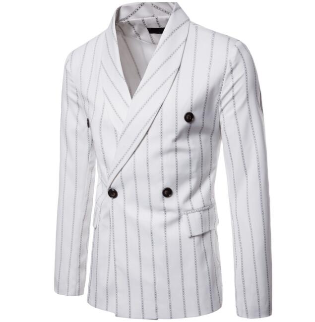 Designer Mens Suits Stripe Wedding Groom Tuxedos Black & White High Quality Formal Mens Suit Wedding Mens Suits One Piece EUR Size M to 4XL