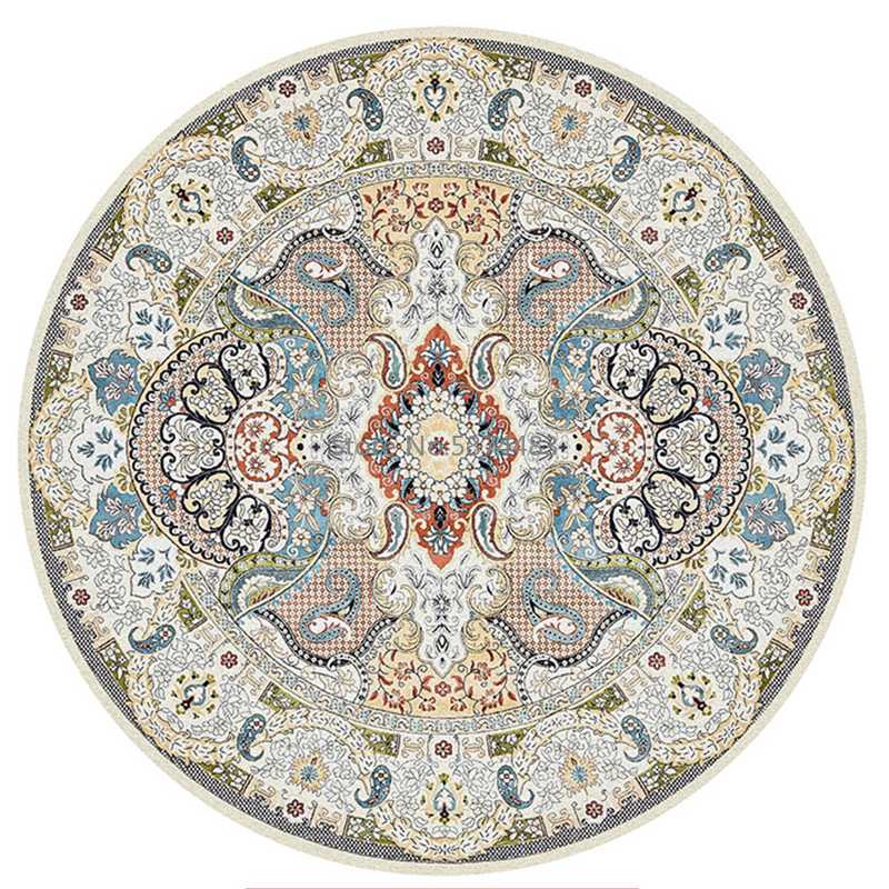 Morocco Ethnic Round Carpet for Living Room American Bedroom Carpet Persian Vintage Chair Rugs Home Decor Floor Mat Study 
Morocco Ethnic Round Carpet for Living Room American Bedroom Carpet Persian Vintage Chair Rugs Home Decor Floor Mat Study