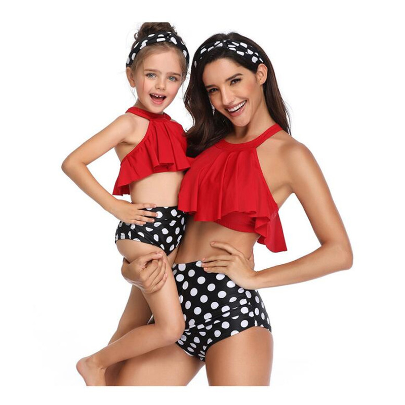 2019 Summer Family Matching Outfits Swimwear Mother Daughter Printed Dots Swimsuit Bikini Bathing Suit Flounce Design Swimwear, Pink
2019 Summer Family Matching Outfits Swimwear Mother Daughter Printed Dots Swimsuit Bikini Bathing Suit Flounce Design Swimwear, Pink