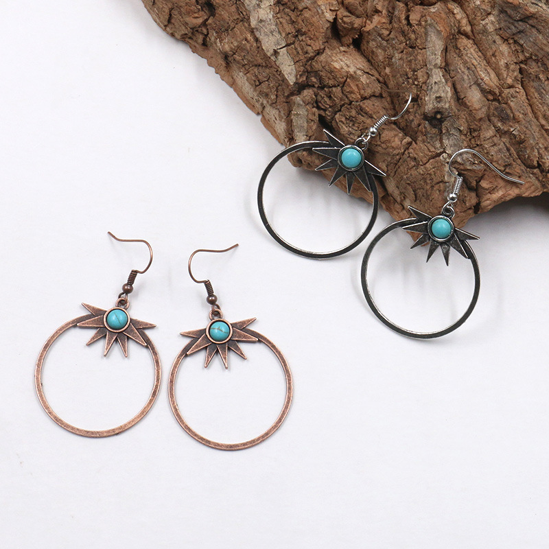 Women earrings European and American fashion design retro round big geometric circle natural stone exaggerated pendant earrings
Women earrings European and American fashion design retro round big geometric circle natural stone exaggerated pendant earrings
