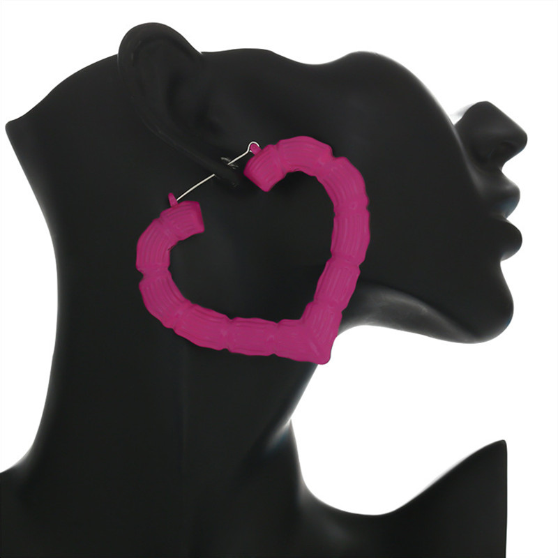Fashion Big Circle Heart-shaped Earrings Gothic Exaggerated Color Bamboo Drop Earrings For Girls Trendy Jewelry Gift
Fashion Big Circle Heart-shaped Earrings Gothic Exaggerated Color Bamboo Drop Earrings For Girls Trendy Jewelry Gift