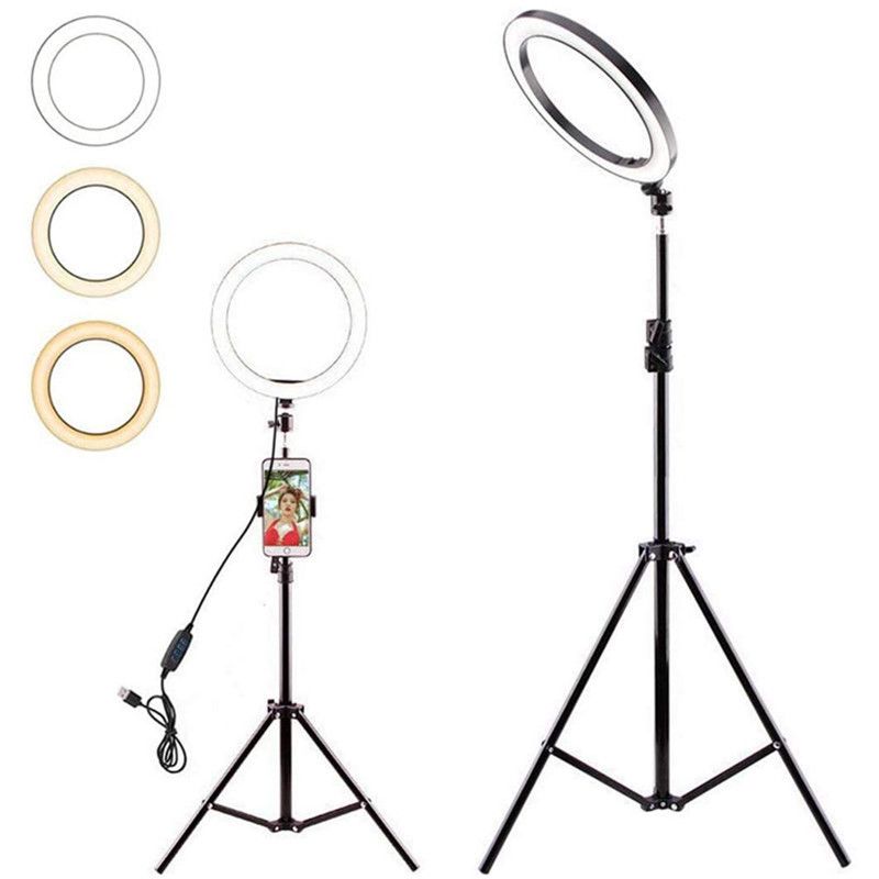26cm LED Selfie Ring Light with 70cm Tripod Studio Photography Photo Lights Fill Light for Phone Yutube Live Video Makeup
26cm LED Selfie Ring Light with 70cm Tripod Studio Photography Photo Lights Fill Light for Phone Yutube Live Video Makeup