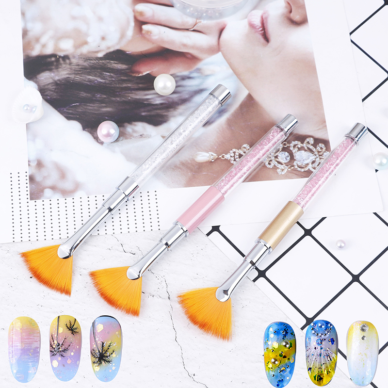 Nail Art Brush Fan Shape Glitter Powder Dust Remove Cleaner Brush Gradual Coating Pen 3D Nail Painting
Nail Art Brush Fan Shape Glitter Powder Dust Remove Cleaner Brush Gradual Coating Pen 3D Nail Painting