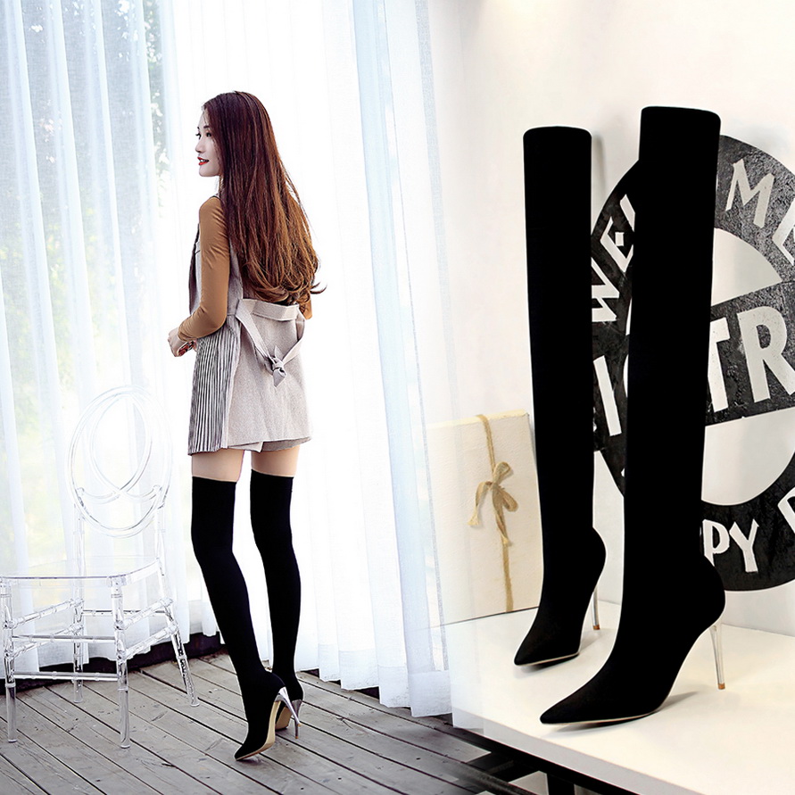 Sexy Sock Boots Knitting Stretch Boots High Heels For Women Fashion Shoes 2021 Spring Autumn Ankle Boots Booties Female, Black
Sexy Sock Boots Knitting Stretch Boots High Heels For Women Fashion Shoes 2021 Spring Autumn Ankle Boots Booties Female, Black