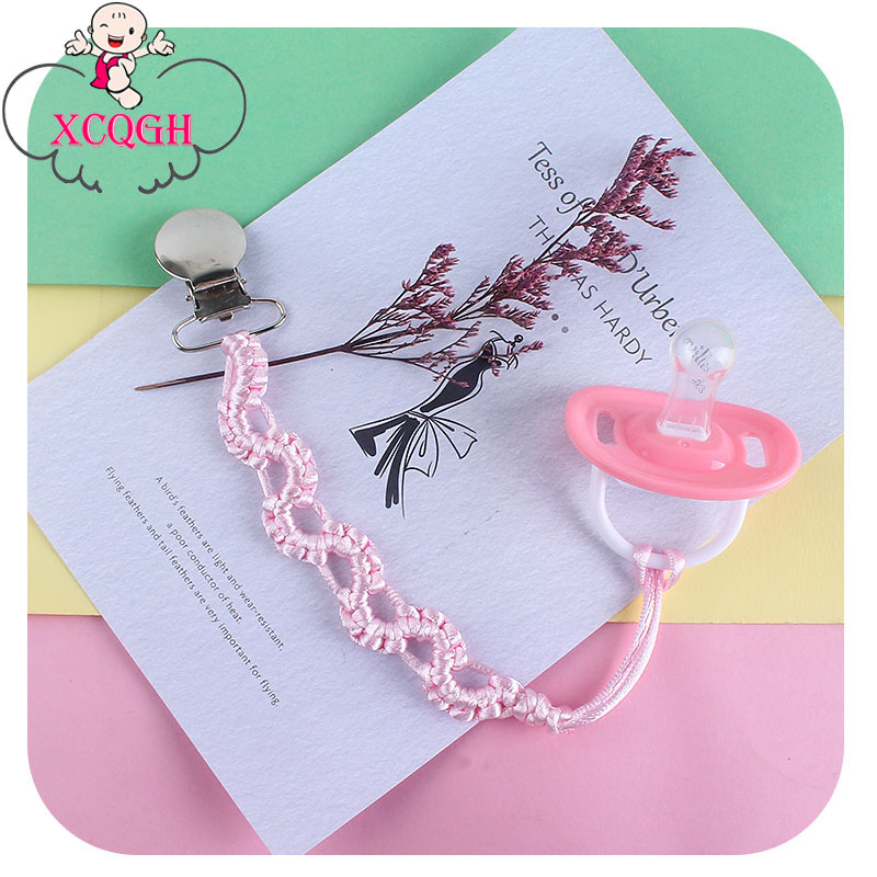 XCQGH Handmade Braid Pacifier Clips Chain Newborn Infant Toddler Baby Dummy Feeding Holder Clip 11 Colors
XCQGH Handmade Braid Pacifier Clips Chain Newborn Infant Toddler Baby Dummy Feeding Holder Clip 11 Colors