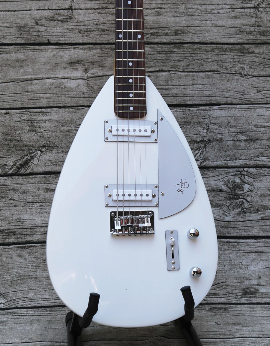 Custom White Brian Jones Electric Guitar White Teardrop Guitars Chinese made Signature guitars