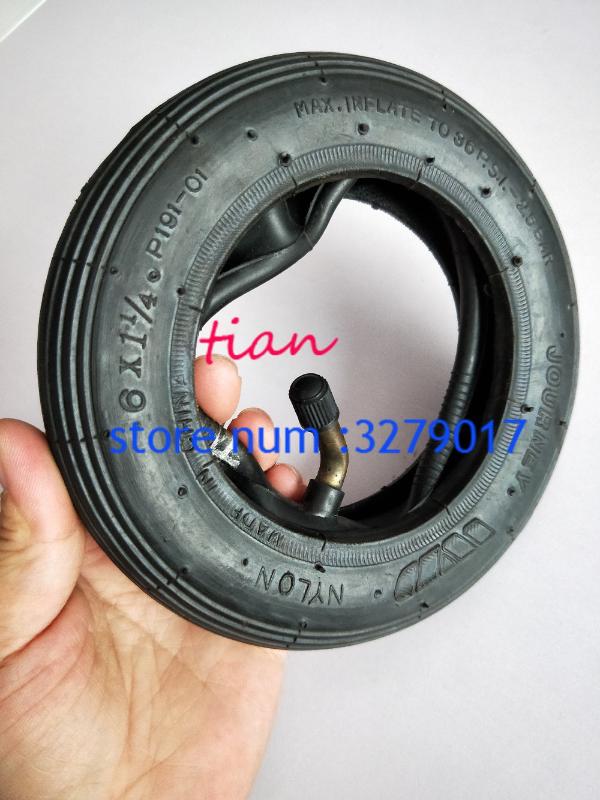 6X1 1/4 Tire with Inner Tube fits many gas electric scooters and e-Bike 6 inch A-Folding Bike 6 X 11/4 tyre
6X1 1/4 Tire with Inner Tube fits many gas electric scooters and e-Bike 6 inch A-Folding Bike 6 X 11/4 tyre