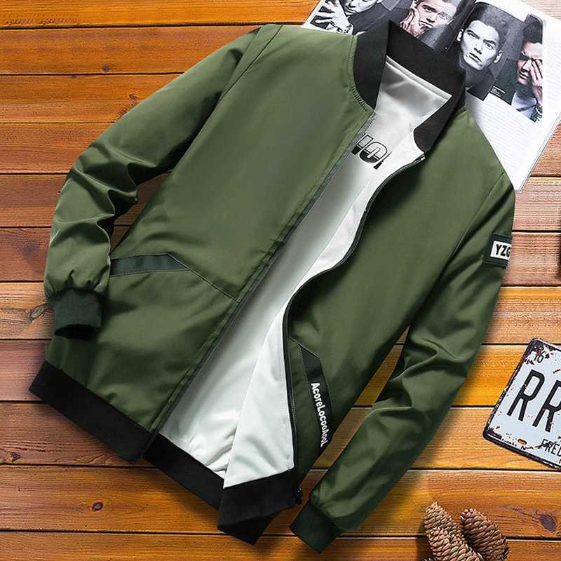 Spring Autumn Windbreaker Jacket Men 2020 New Stand Collar Bomber Jacket Mens Slim Fit Thin Baseball Male Zipper Coat, 169 army green
Spring Autumn Windbreaker Jacket Men 2020 New Stand Collar Bomber Jacket Mens Slim Fit Thin Baseball Male Zipper Coat, 169 army green