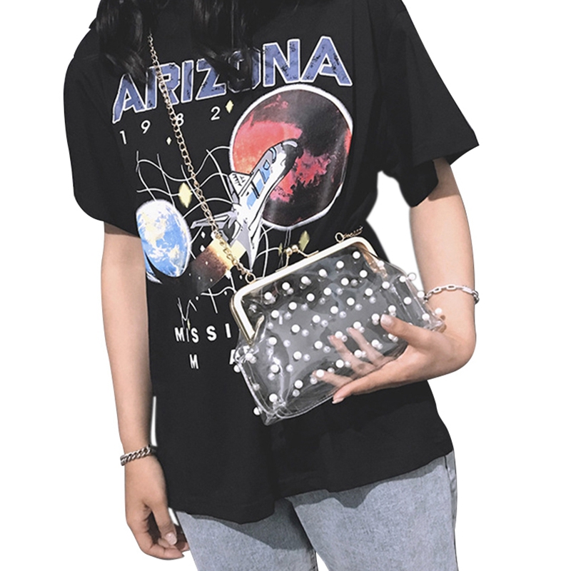 Transparent Fashion Woman Crossbody Bag Ladies Totes Pearl Handbag Chain Shoulder Bag Women Wedding, Clear
Transparent Fashion Woman Crossbody Bag Ladies Totes Pearl Handbag Chain Shoulder Bag Women Wedding, Clear