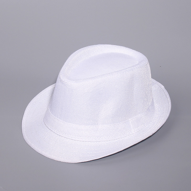 Wide Brim Hats Spring And Summer White Jazz Outdoor Hat Panama Women Men Ladies Fedoras Top For 2021