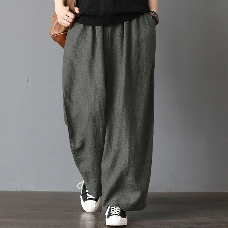 Men Casual Loose Wide Leg Pants Cotton Linen Casual Bloomers Trousers Harem Clothing Plus Size, Brown
Men Casual Loose Wide Leg Pants Cotton Linen Casual Bloomers Trousers Harem Clothing Plus Size, Brown