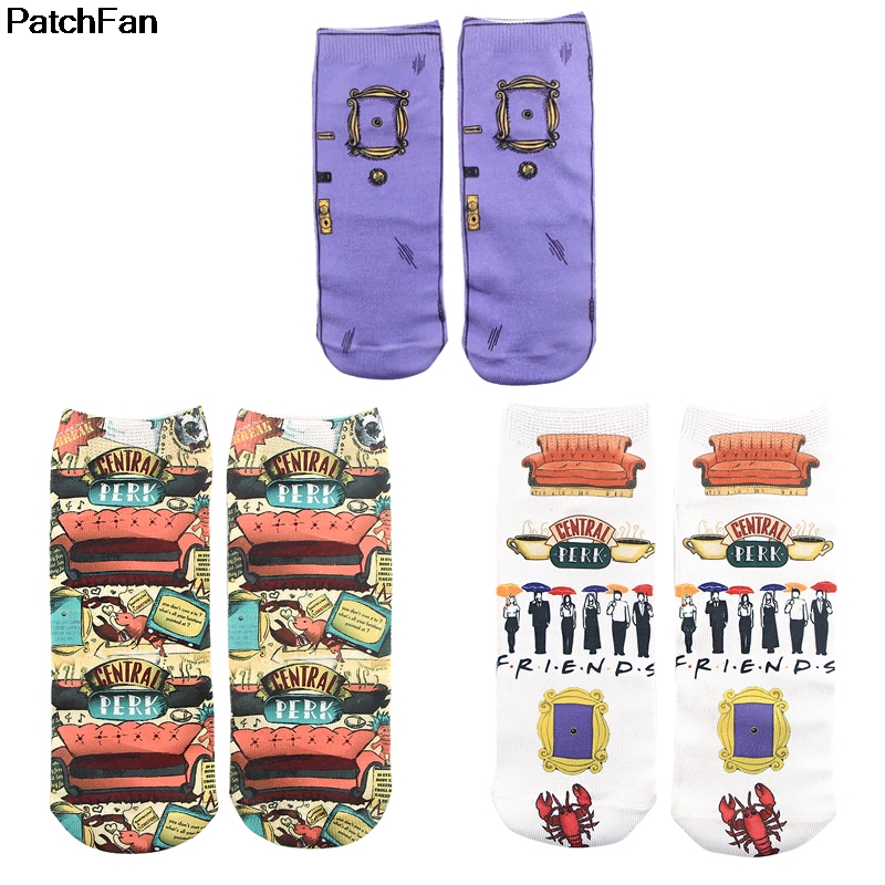 Patchfan friend tv show cosplay New Cartoon Anime Printed Women Socks Ankle Socks Kawaii party favor cosplay gift A2700
Patchfan friend tv show cosplay New Cartoon Anime Printed Women Socks Ankle Socks Kawaii party favor cosplay gift A2700